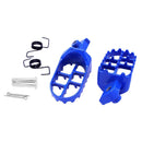Blue Motorcycle Foot Pegs Rests Pedal Replacement for Yamaha PW50 PW80 Pit Bike