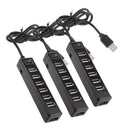 3x High Speed 7 Port USB HUB 2.0 Multi Splitter Expansion PC Laptop Adapter