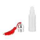 5x Empty Roll On Roller Ball Bottle Refill Perfume Fragrance 5ml & Tassel