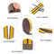 4pcs 20m Self Adhesive Rubber Seal Strip Soundproof for Door (Brown D-Typ) A