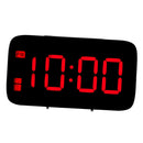 Precision Digital Alarm Clock with LCD Display Backlight Calendar Snooze Red