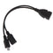 Splitter 1:2 Female To Micro Male + Female HOST OTG Adapter Cable JR