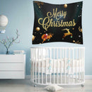 Christmas Tapestry Santa Claus Elk Tablecloth Beach Towel Mat Xmas Decor