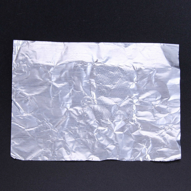 100pcs/bag Nail Art Tool Polish Nail Removal Tinfoil Sheet w/ Cotton inside