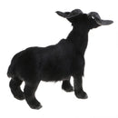 Chinese Mascot Lucky Animal Zodiac Sheep Lamb Goat Statue Plush Toys Black