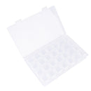 28-Slots Adjustable Storage Nail art Box Plastic Case Organizer Jewelry Bea3c~