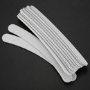 10 x Grey Nail Files Sanding 100/180 Curve Banana for Nail Art Tips Manicur