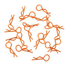 20pcs/set RC Car R-Pins fit 1/10 1/12 1/16 1/18 RC Car Truggy Accessory Orange