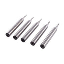 2mm x 6mm Inch HSS-AL Straight Shank 2 Flutes End Mill Cutter 5pcs F9O1