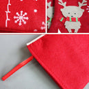 Christmas deer pattern stockings socks tree hanging home fireplace stove decorM!