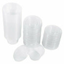 50 pcs. Transparent Plastic Disposable Soup Bowls Chutney Bowls Storage Box