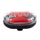 Bicycle 9 Red LED Flashlight 6 Modes Rear Lamp w Bracket