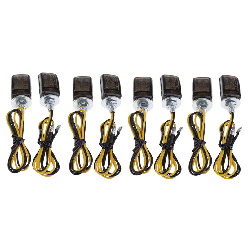 8pcs LED Black Mini Tiny Small Indicators