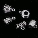 120PCS Mixed Tibetan Connectors Spacer Bail Beads Charms DIY Jewelry Findings
