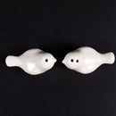 1 Set of Love Birds Ceramic Salt and Pepper Shakers Personalised Wedding Fa
