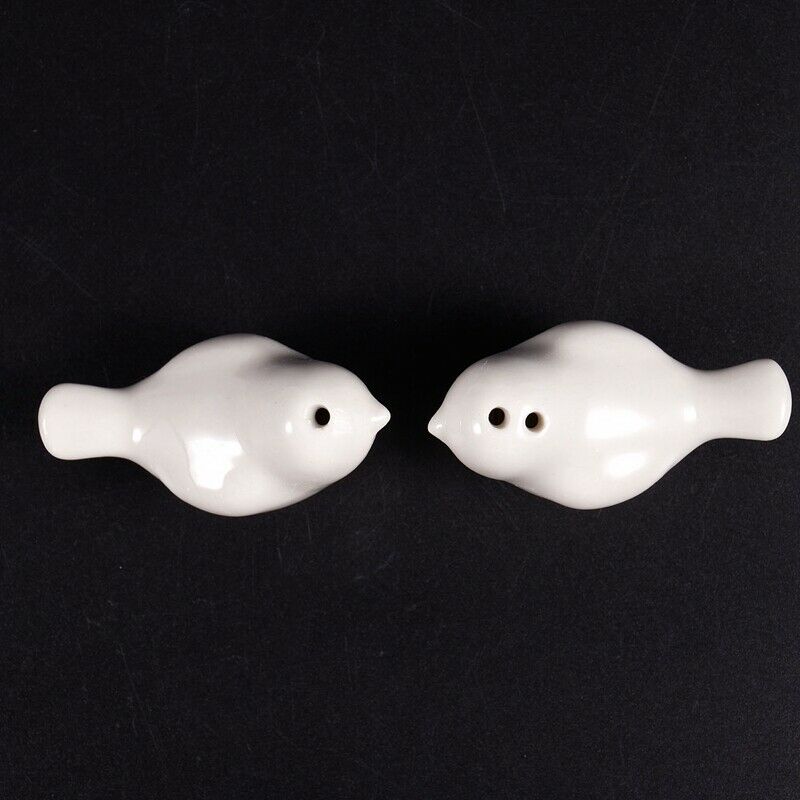 1 Set of Love Birds Ceramic Salt and Pepper Shakers Personalised Wedding Fa