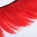 Motorcycle Adhesive Helmet Mohawk Hair Patches Skinhead Costumes Wig Red
