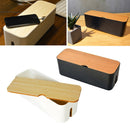 2Pcs ABS Cable Manegement Box Cord Organizer Charger Hide Tidy Cover Tray
