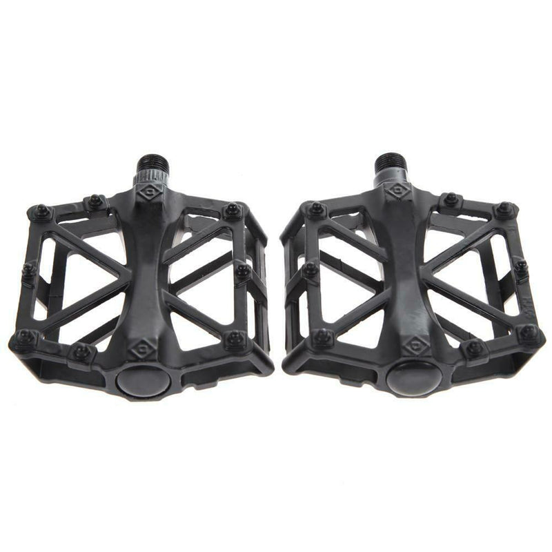 9/16 in Bike Pedals Ultra-Light Alloy Cycling Treadle Universal BLACK A