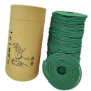 120pcs Natural Green Tea Incense Home Fragrance Spiral Coils Air Refreshing