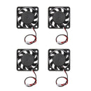 4pcs DC Mini Desktop Cooling Fan Radiator Cooler Silent Fan For Desktop Case