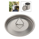 Portable Titanium Alloy Mug Lid Camping Picnic Leakproof Water Cup Cover with