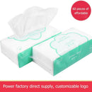 60pcs Cleaning Cotton Face Tissue Disposable Wash Dry Wet Towel Skin Care