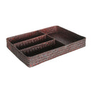 Drawer Organizer Storage Box Dividers 4 Compartment Tray Holder Coffee
