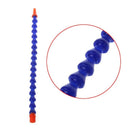10Pcs Round Nozzle 1/4PT Flexible Oil Coolant Pipe Hose Blue Orange