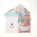 6pcs Cartoon Greeting Cards DIY Diamond Painting Birthday Postcards Craft