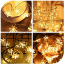 8 Modes LED String Lights Snowflake Night Light Home Xmas Fairy Lamps (B) A