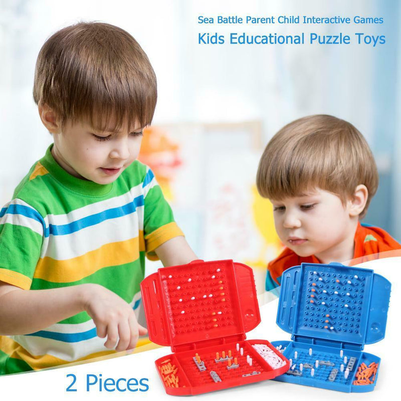 2pcs Sea Battle Parent Child Interactive Games Kids Education Puzzle Toys