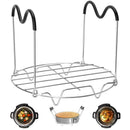 Steamer Stand With Silicone Handles Is Compatible With Ready-To-Eat Pot Acc G9A2