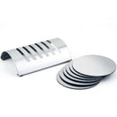6Pcs/Set Stainless Steel Pad Non-Heat Water Coaster Placemats Potholder Pad