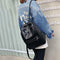 3pcs/set Women Solid Messenger Bag Backpack Crossbody Shoulder Bags Clutch