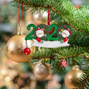 2020 Personalized Family Christmas Kit DIY Name Blessing Pendant (2 People) A