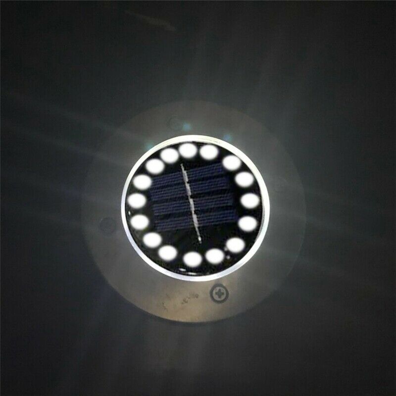 Solar Power Buried Light Ground With 16Led 2V/100Ma Lamp Outdoor Path Garde