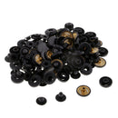 60 Sets Snap Buttons Popper Press Fasteners for Bags Jacket - White + Black