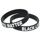 Black Lives Matter Wristbands Black Silicone Rubber Bracelets I Can't Breath Bj
