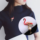 Elegants Flamingo Brooches Unisex Women &Men Brooch Pin Dress Coat Jewelry Gw