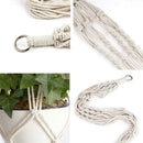 3pcs Macrame Plant Hanger Basket Ceiling Socket Flowerpot Indoor Home Decor