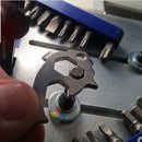 20 In 1 Stainless Screwdriver Wrench Keychain Survival EDC Pocket Multi Tool Kit