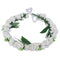 Korean Bridal Flowers Wedding Head Wreath Crown Floral Hair Headpiece White
