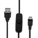 3A USB A/M to Micro USB 5P/M Power Supply/Adapter/Charger with On/Off Switch for