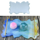 39*24cm Crystal Epoxy Tray Making Silicone Mold Irregular Large Rectangular DIY#