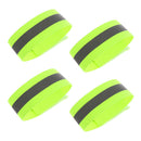 4Pcs Reflective Wrist Band Arm Ankle Strap Walking Camping Cycling Bracelet
