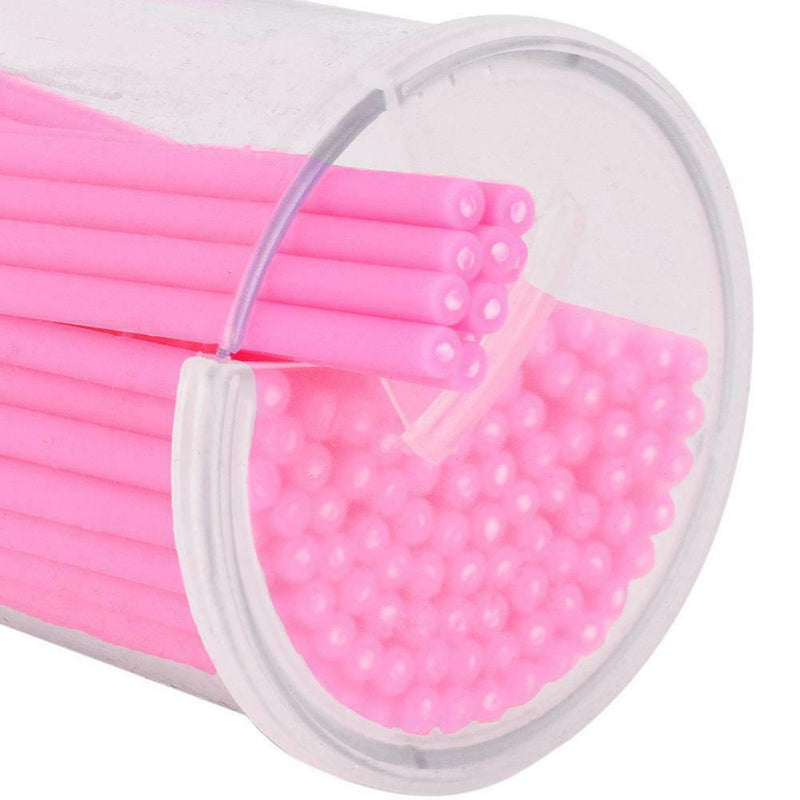 100pcs Eyelash Extension Supply Regular MicroBrush Cotton Swab Makeup