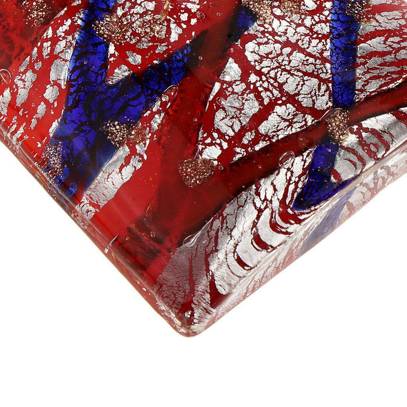 1 Piece Red Coloured Glaze Pendant Beads for DIY Jewelry Making Decoration