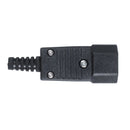 Black IEC-320 C14 Male Plug AC Power Inlet Socket Connector 250V 10A P7V5