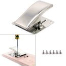 Stainless Steel Fillet Clamp fish Cleaning Board Deep jaw Clip & Screws U5G1